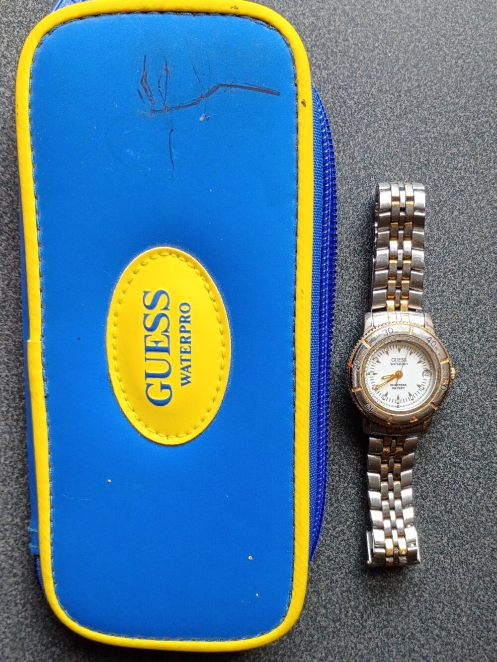 Vintage GUESS Waterpro Women's Watch 1990s with Case & Manual